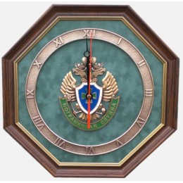Настенные часы "Эмблема Пограничной службы России"