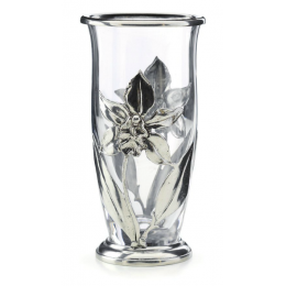 Декоративная ваза с оловянным декором "ORCHIDEE" выс.25см