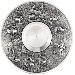 Декоративная настенная тарелка из олова "Freischutz" d24см