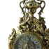 Часы антикварные каминные с канделябрами Флора