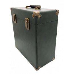 Кейс для виниловых пластинок GPO Green/Black