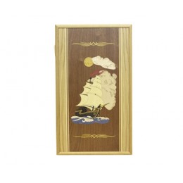 Декоративные деревянные нарды "Моряк"