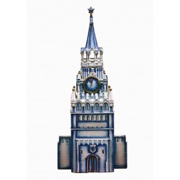Подарочный штоф "Башня Кремля" кобальт-золото