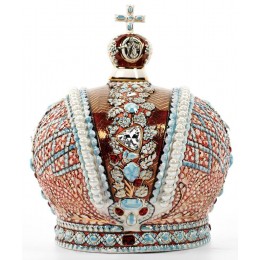 Подарочный штоф "Корона Российской Империи" со стразами