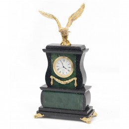 Часы "Орел" нефрит бронза 150х75х250мм 