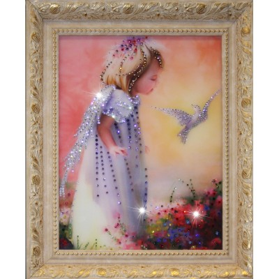 Картина с кристалами Swarovski "Детство"