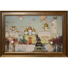 Картина с кристалами Сваровски "Золотые купола"