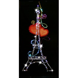 Картина с кристалами Swarovski "Из Парижа с любовью"