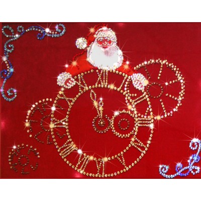 Картина с кристалами Сваровски "Новогоднее время"