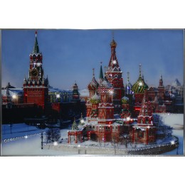Картина с кристалами Сваровски "Собор Василия Блаженного"