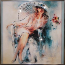 Картина с кристалами Сваровски "Незнакомка"