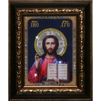 Икона Сваровски " Христос Спаситель"