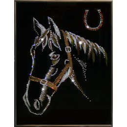 Картина Сваровски "Лошадь и подкова"