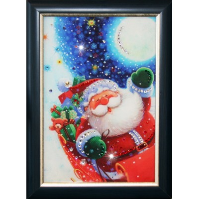 Картина с кристалами Swarovski "Санта Клаус"