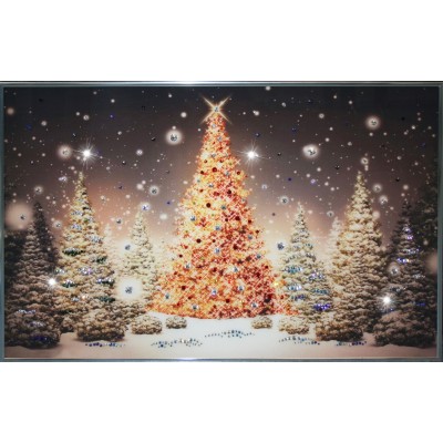 Картина Swarovski "Новогодняя елка"