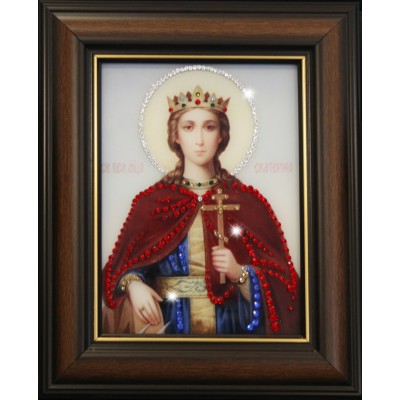 Икона Swarovski " Святая Екатерина"
