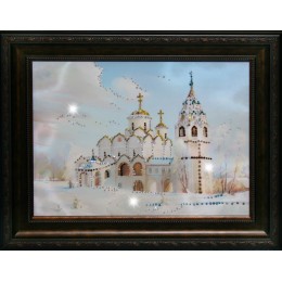 Картина с кристалами Сваровски "Церковь"