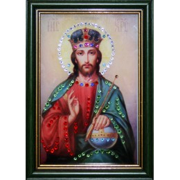 Икона Сваровски " Христос Вседержитель малая"