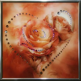 Картина с кристалами Swarovski "Сердечко №4"