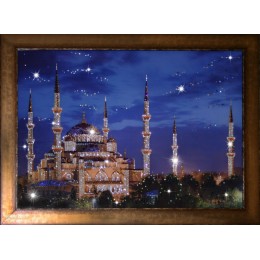 Картина с кристалами Swarovski "Синяя Мечеть"