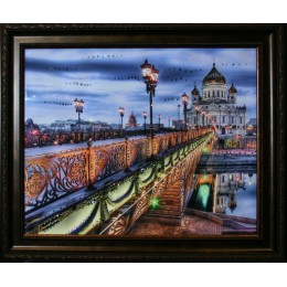 Картина Сваровски "Патриарший мост"