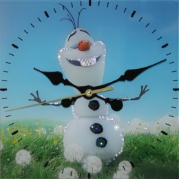 Часы с кристаллами Swarovski "Летний снеговик"