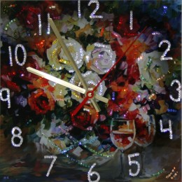 Часы с кристаллами Swarovski "Розы"