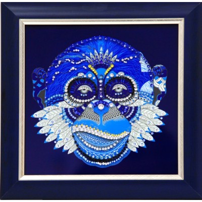 Картина с кристалами Swarovski "Маска обезьяны"