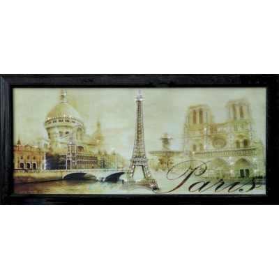 Картина с кристалами Swarovski "Панорама Париж"