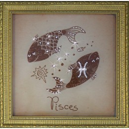 Картина с кристалами Сваровски "Рыбы малые"
