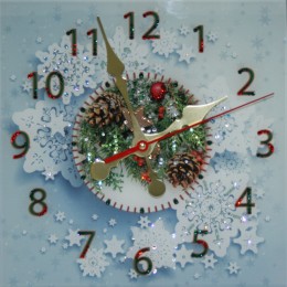 Часы с кристаллами Swarovski "Новогодние"