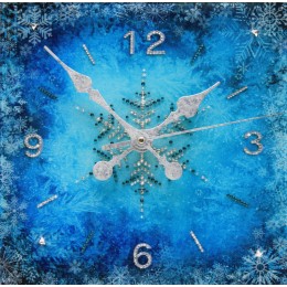 Часы с кристаллами Swarovski "Зимний узор"