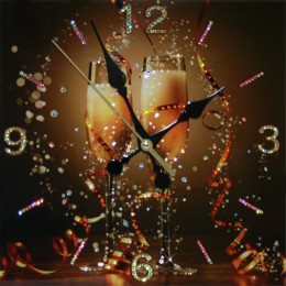 Часы с кристаллами Swarovski "Брызги шампанского"