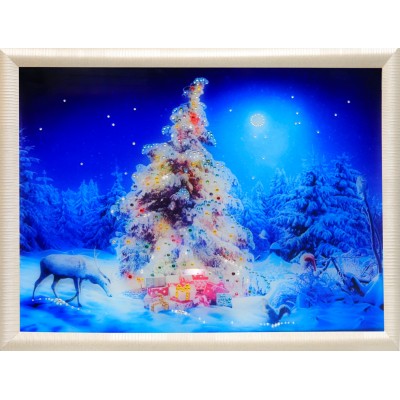 Картина Swarovski "Рождественский лес"