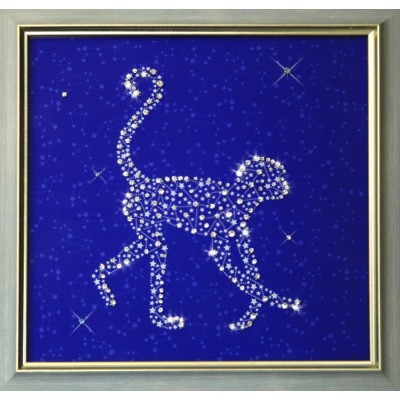 Картина с кристалами Сваровски "Звездная обезьяна"