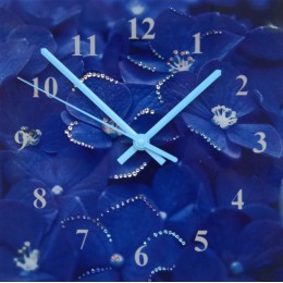 Часы с кристаллами Swarovski "Гортензия"