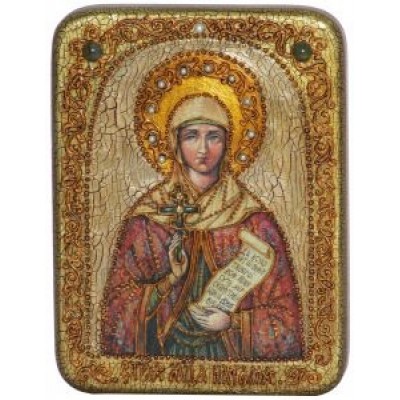 Подарочная икона  "Святая  Мученица Наталия Никомидийскаяна мореном дубе