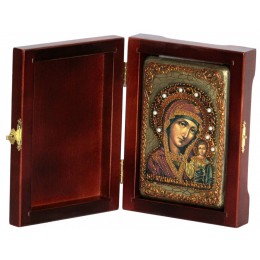 Настольная икона "Образ Казанской Божией Матери"