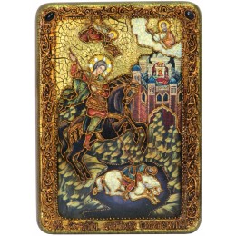 Подарочная икона "Чудо вмч. Димитрия Солунского о царе Калояне"