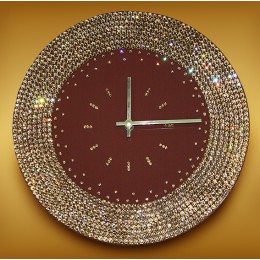 Часы настенные Swarovski "Ожерелье 2" d30 см