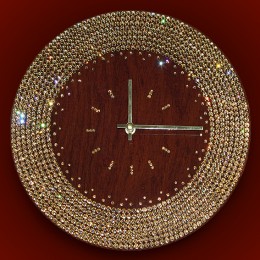 Часы настенные Swarovski "Ожерелье 3" d30 см