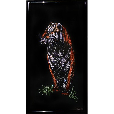 Картина с кристалами Swarovski "Бенгальский тигр"