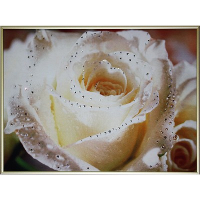 Картина Swarovski "Чайная роза"