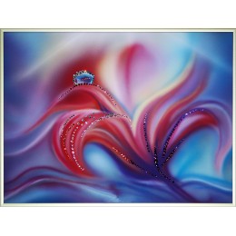 Картина с кристалами Сваровски "Аленький цветочек"