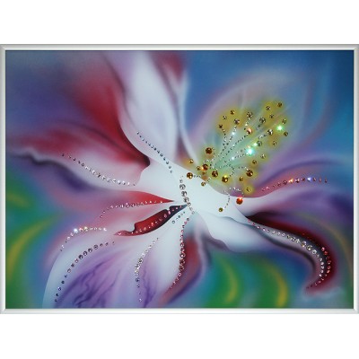Картина Swarovski "Аленький цветочек-1"