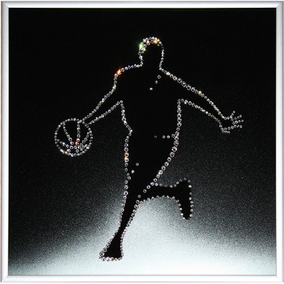 Картина с кристалами Сваровски "Баскетболист"