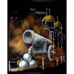 Картина с кристалами Сваровски "Царь-пушка"