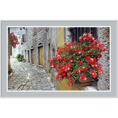 Картина Swarovski "Цветочный переулок"