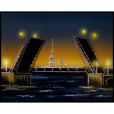 Картина Swarovski "Дворцовый мост"