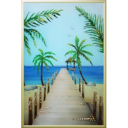 Картина Сваровски "Гавайский пляж"